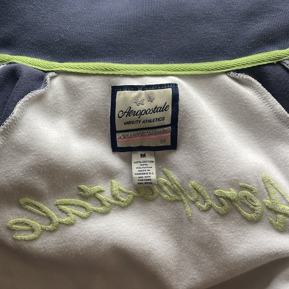 Aeropostale varsity athletic jacket. Zip up jacket, not worn but no tags on it. - Picture 3 of 3